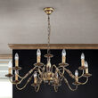 Candelabru clasic alama patinata 10xE14/40W, Stilluster LU 1285/10 Patina Orion